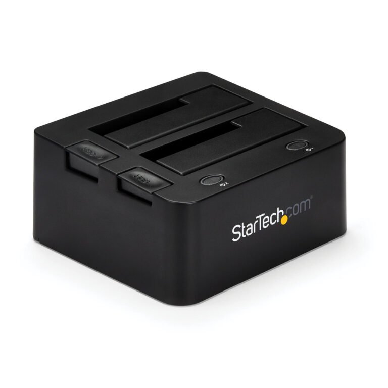 StarTech.com Dual-Bay USB 3.0 to SATA and IDE Hard Drive Docking Station, USB Hard Drive Dock, External 2.5/3.5" SATA I/II/III