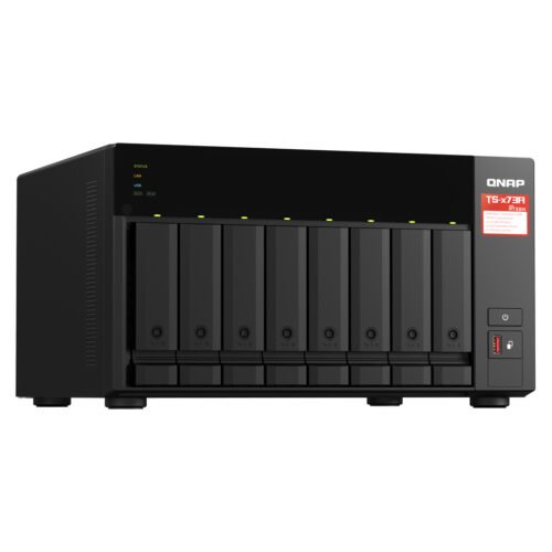 QNAP TS-873A NAS Tower Ryzen Embedded V1500B 8 GB DDR4 0 TB QNAP Turbo System Black - Image 4