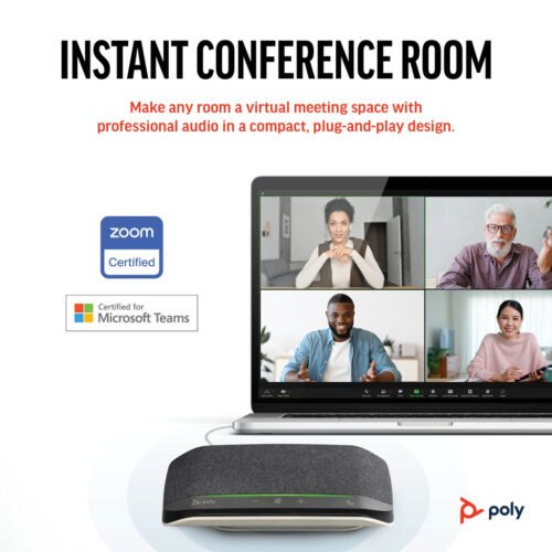 POLY Sync 10 USB-A USB-C Speakerphone - Image 3