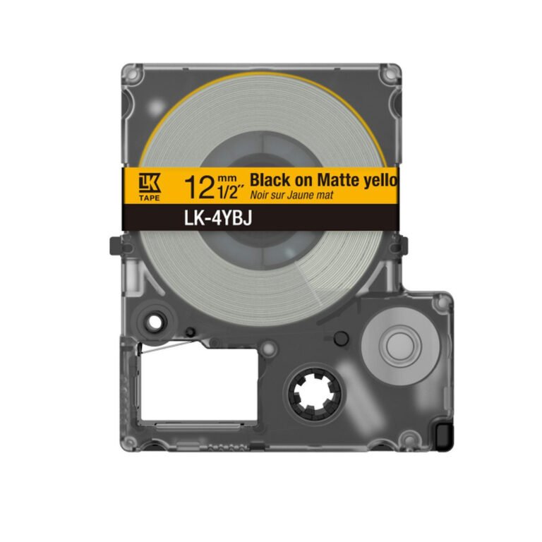 Epson C53S672073 label-making tape Black on yellow