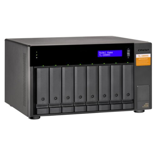 QNAP TL-D800S storage drive enclosure HDD/SSD enclosure Black, Grey 2.5/3.5" - Image 8