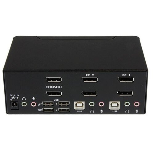 StarTech.com 2 Port Dual DisplayPort USB KVM Switch with Audio & USB 2.0 Hub - Image 5