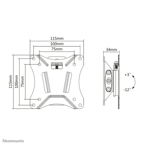 Neomounts NM-W60BLACK Monitor/TV mount wall 10-30" - tiltable - Image 11