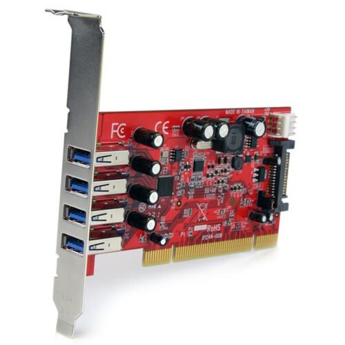StarTech.com 4 Port PCI SuperSpeed USB 3.0 Adapter Card with SATA / SP4 Power - Image 2