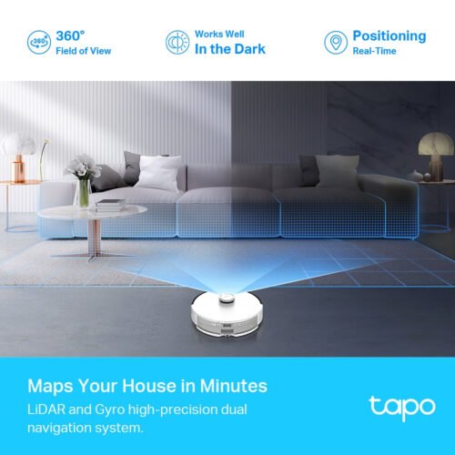 TP-Link Tapo RV30 Plus 4.4 L Bagless Black, Grey, White - Image 7