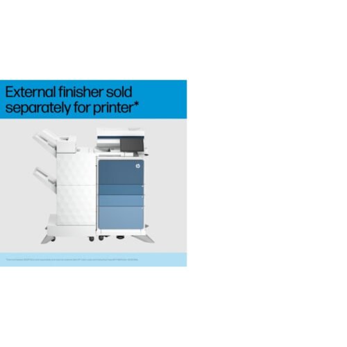 HP Color LaserJet Enterprise Flow MFP 6800zfw+ Printer, Print, copy, scan, fax, Flow; Touchscreen; Stapling; TerraJet cartridge - Image 4