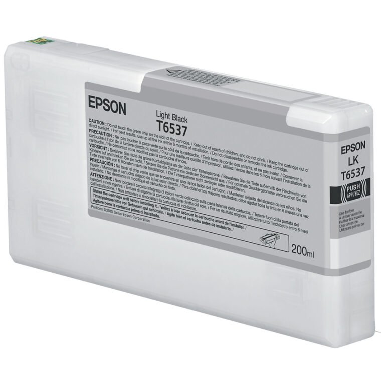 Epson T6537 Light Black Ink Cartridge (200ml)