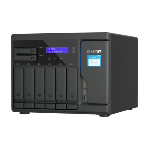 QNAP TS-855X SAN Tower Intel Atom® C5125 8 GB DDR4 0 TB QNAP QTS Black - Image 4