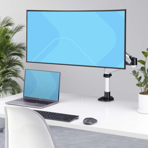StarTech.com Monitor Desk Mount For 27in 16:9 or 30in 21:9 Ultrawide Screens, VESA 75x75/100x100, Tool-Less Arm Adjustments, C- - Image 2