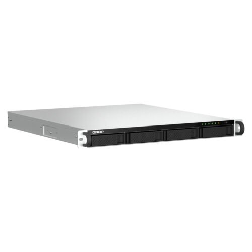 QNAP TS-464U-RP NAS Rack (1U) Intel® Celeron® N5095 8 GB DDR4 0 TB QNAP Turbo System Aluminium, Black - Image 2