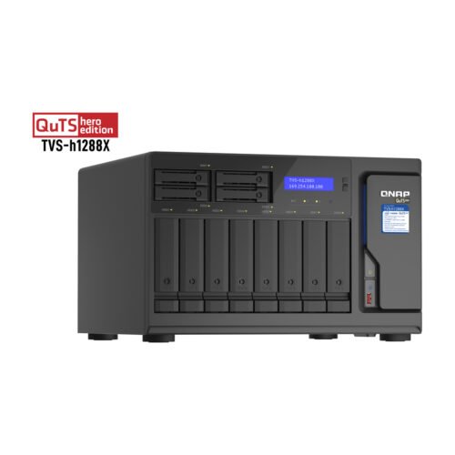 QNAP TVS-h1288X NAS Tower Intel® Xeon® W-1250 16 GB DDR4 0 TB QuTS hero Black - Image 4