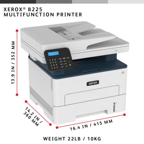 Xerox B225 A4 34ppm Wireless Duplex Copy/Print/Scan PS3 PCL5e/6 ADF 2 Trays 251 Sheets UK - Image 10