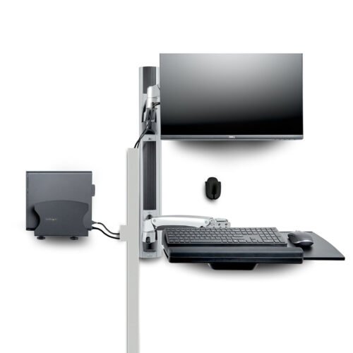 StarTech.com Wall Mount Workstation, VESA Mount For 32" Monitors (22lb/10kg), Fully Articulating Single Monitor Mount & Keyboar - Image 5