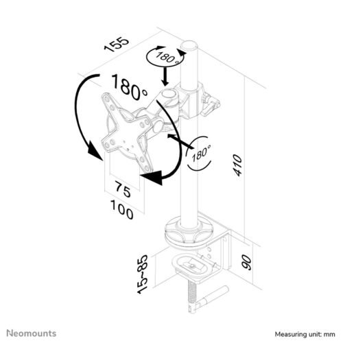 Neomounts FPMA-D1010 Monitor arm 10-30" - Image 3