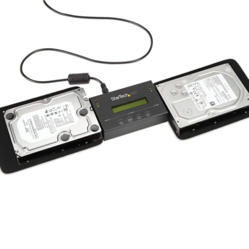 StarTech.com 1:1 Standalone Hard Drive Duplicator & Eraser, SATA HDD/SSD Disk Cloner & Eraser, LCD display, TAA Compliant, OS I - Image 4