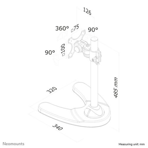 Neomounts FPMA-D700 Monitor stand 10-30" - Image 6