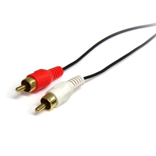 StarTech.com 3 ft Stereo Audio Cable - 3.5mm Male to 2x RCA Male - Image 3