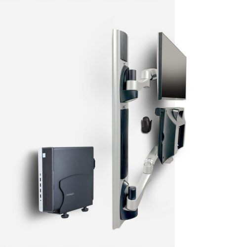 StarTech.com Wall Mount Workstation, VESA Mount For 32" Monitors (22lb/10kg), Fully Articulating Single Monitor Mount & Keyboar - Image 2