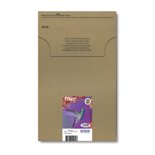 Epson Hummingbird Multipack 6-colours T0807 Claria Photographic Ink EasyMail Pack - Image 2