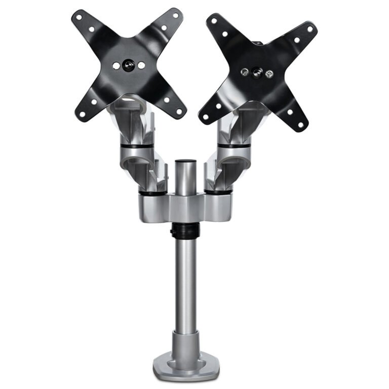 StarTech.com Desk Mount Dual Monitor Arm - Premium Articulating Monitor Arm - up to 30” VESA Mount Displays - Height Adjustab