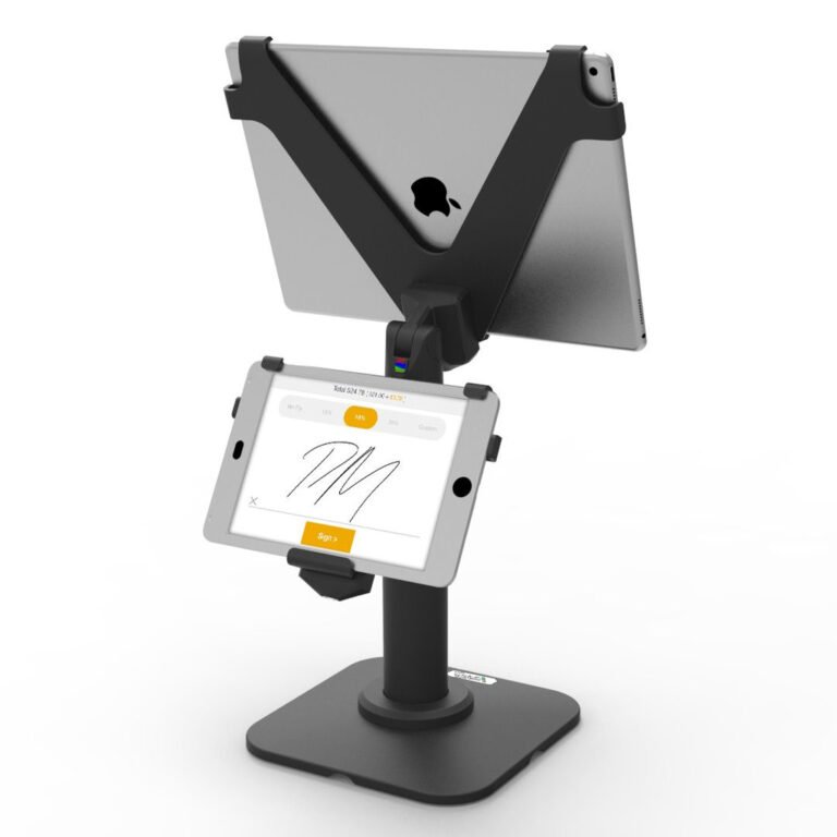 Compulocks iPad mini 8.3" Front Facing Mount for Adjustable Height POS Kiosk Black
