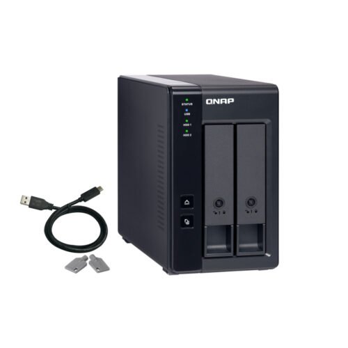 QNAP TR-002 storage drive enclosure HDD/SSD enclosure Black 2.5/3.5" - Image 4