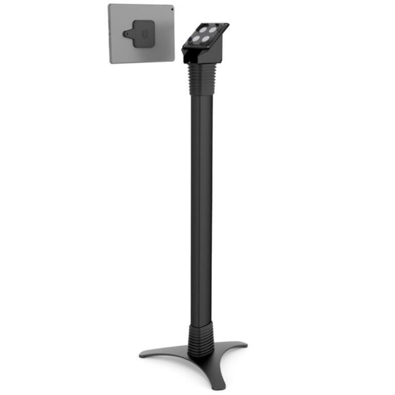 Compulocks Universal Tablet Magnetic Brandable Floor Stand with Cable Lock Black