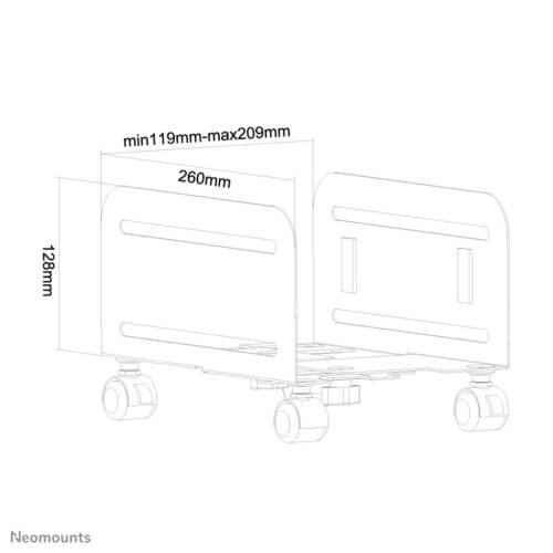 Neomounts CPU-M100BLACK CPU holder - max 10 kg - universal - Image 2