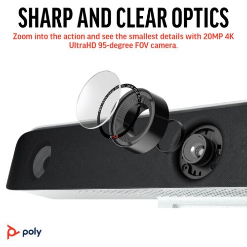 POLY Studio X52 All-In-One Video Bar - Image 7