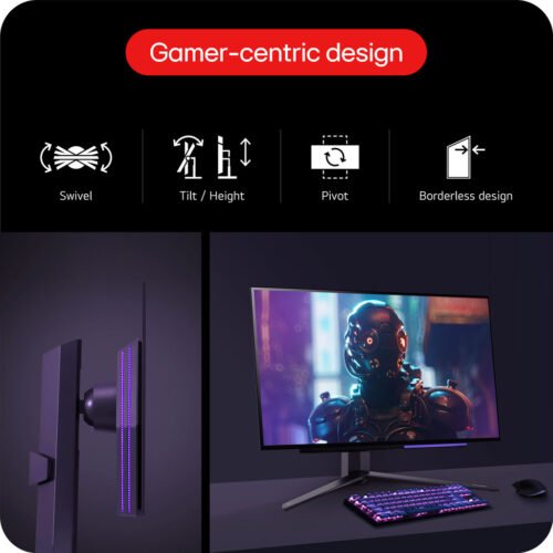 LG 27GS95QE-B computer monitor 67.3 cm (26.5") 2560 x 1440 pixels Quad HD OLED Black - Image 7