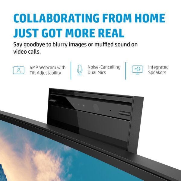 HP E34m G4 WQHD Curved USB-C Conferencing Monitor - Image 7