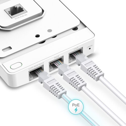 TP-Link Omada AC1200 Wireless MU-MIMO Gigabit Wall Plate Access Point - Image 4