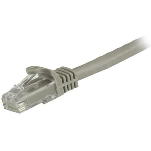 StarTech.com 1.5m CAT6 Ethernet Cable - Grey CAT 6 Gigabit Ethernet Wire -650MHz 100W PoE RJ45 UTP Network/Patch Cord Snagless - Image 2