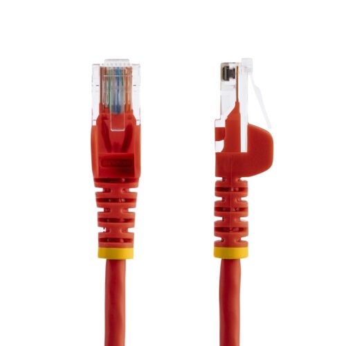 StarTech.com Cat5e Ethernet Patch Cable with Snagless RJ45 Connectors - 0.5 m, Red - Image 2