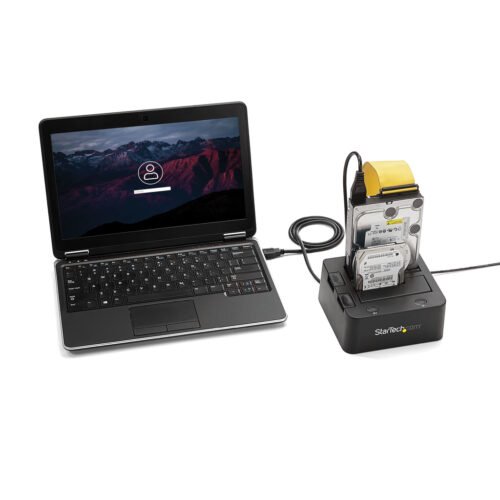 StarTech.com Dual-Bay USB 3.0 to SATA and IDE Hard Drive Docking Station, USB Hard Drive Dock, External 2.5/3.5" SATA I/II/III - Image 6