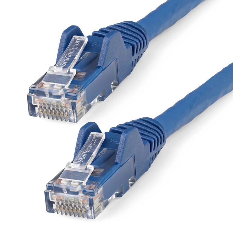 StarTech.com 1m CAT6 Ethernet Cable - LSZH (Low Smoke Zero Halogen) - 10 Gigabit 650MHz 100W PoE RJ45 10GbE UTP Network Patch C