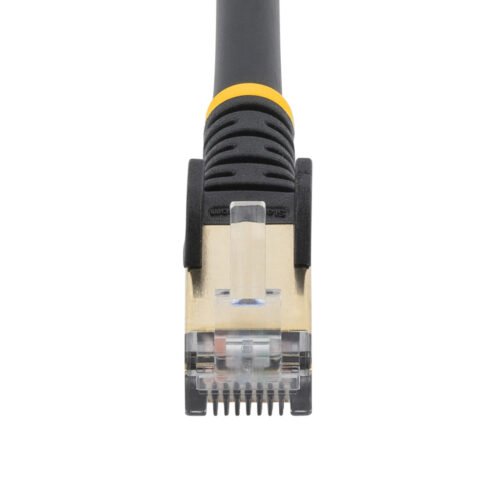 StarTech.com 1m CAT6a Ethernet Cable - 10 Gigabit Shielded Snagless RJ45 100W PoE Patch Cord - 10GbE STP Network Cable w/Strain - Image 3