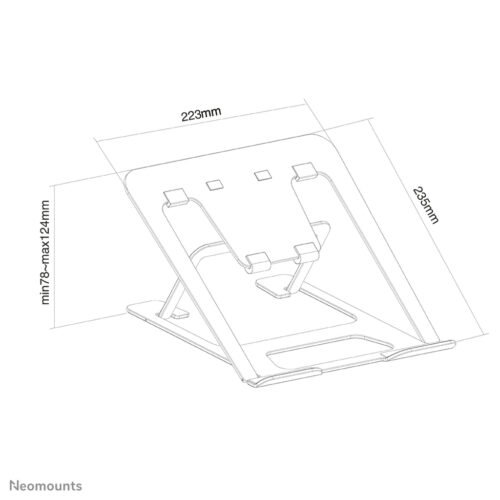 Neomounts NSLS085BLACK Laptop stand 10-17" - foldable - compact - universal - Image 9