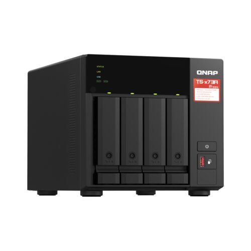 QNAP TS-473A NAS Tower Ryzen Embedded V1500B 8 GB DDR4 0 TB QNAP Turbo System Black - Image 3