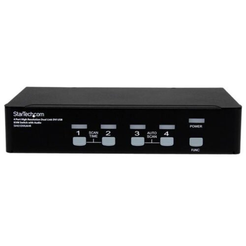 StarTech.com 4 Port High Resolution USB DVI Dual Link KVM Switch with Audio - Image 2