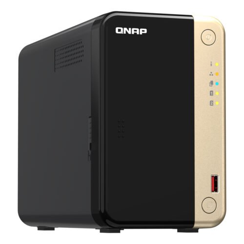 QNAP TS-264 NAS Tower Intel® Celeron® N5095 8 GB 0 TB QNAP QTS Black, Gold - Image 6