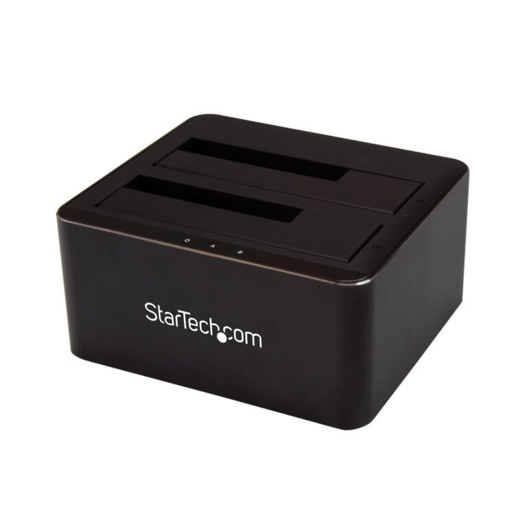 StarTech.com Dual-Bay USB 3.0 to SATA Hard Drive Docking Station, USB Hard Drive Dock, External 2.5/3.5" SATA I/II/III SSD/HDD