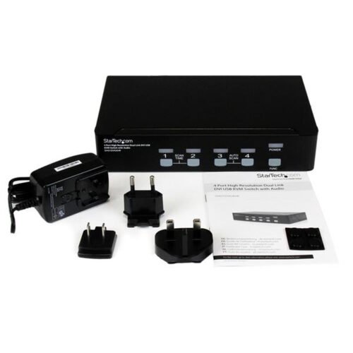 StarTech.com 4 Port High Resolution USB DVI Dual Link KVM Switch with Audio - Image 4