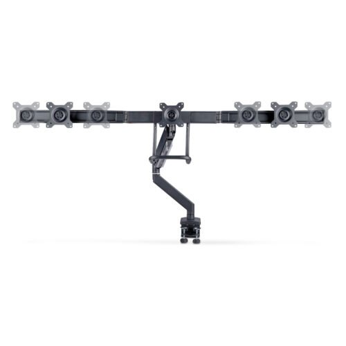 StarTech.com Crossbar Triple Monitor Desk Mount For Up To Three 27in Screens, VESA 75x75/100x100, Tool-Less Arm Adjustments, C- - Image 4