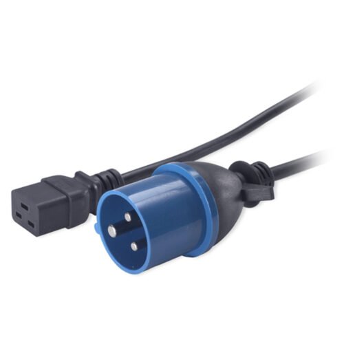 APC C19/IEC309 2.5m Black C19 coupler - Image 2