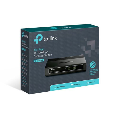 TP-Link TL-SF1016D network switch Fast Ethernet (10/100) Black - Image 4