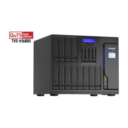 QNAP TVS-h1688X NAS Tower Intel® Xeon® W-1250 32 GB DDR4 0 TB QuTS hero Black - Image 4