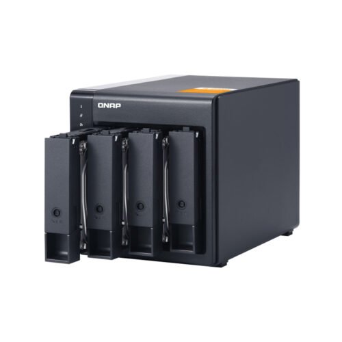 QNAP TL-D400S storage drive enclosure HDD/SSD enclosure Black, Grey 2.5/3.5" - Image 4