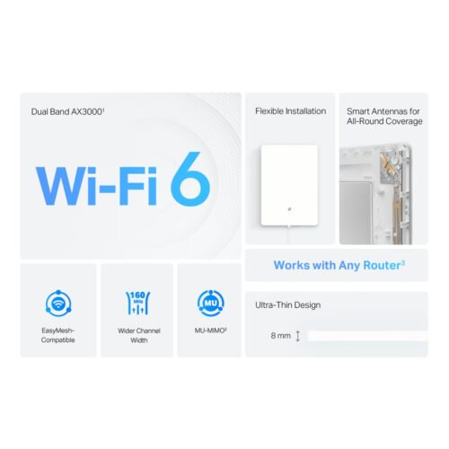 TP-Link Archer AX3000 Dual-Band Wi-Fi 6 Air Range Extender - Image 7