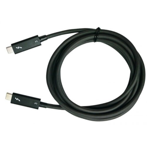 QNAP CAB-TBT320M-40G-LINTES Thunderbolt cable 2 m 40 Gbit/s Black